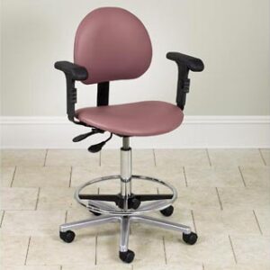 Clinton 2188-W Lab Stool with contour Seat & Arms