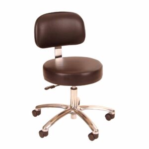 Winco 4450 Deluxe Gas Lift Stool with Back