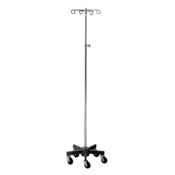 Brewer 43417 4-Ram's Horn Hook Short Infusion Pump Stand