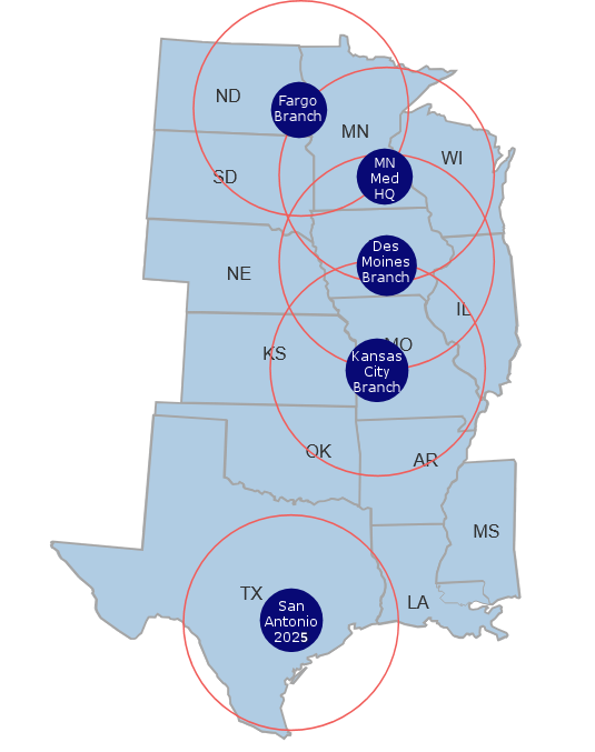Service 4 Minnesota Medical Service Areas
